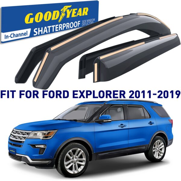 GOODYEAR In-Channel Window Deflectors Shatterproof