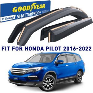 GOODYEAR In-Channel Window Deflectors Shatterproof