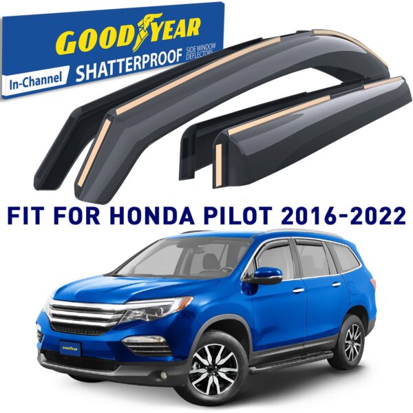 GOODYEAR In-Channel Window Deflectors Shatterproof