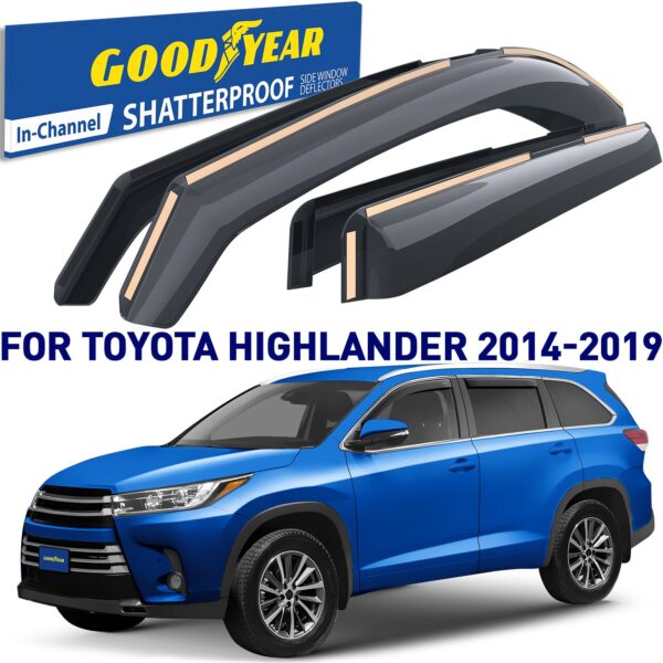 GOODYEAR In-Channel Window Deflectors Shatterproof
