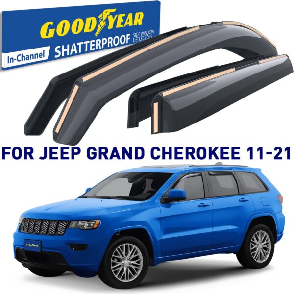 GOODYEAR In-Channel Window Deflectors Shatterproof