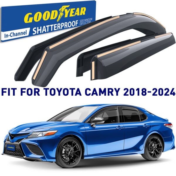 GOODYEAR In-Channel Window Deflectors Shatterproof