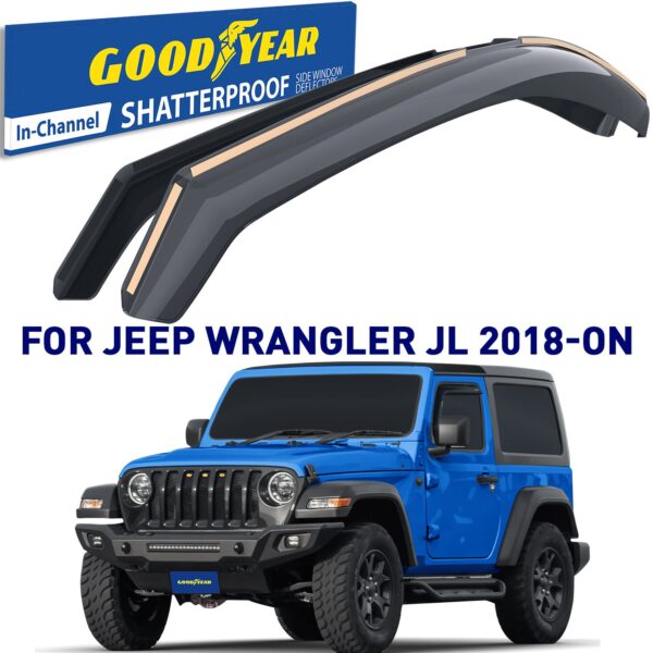 GOODYEAR In-Channel Window Deflectors Shatterproof