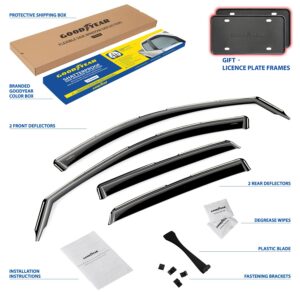 GOODYEAR In-Channel Window Deflectors Shatterproof