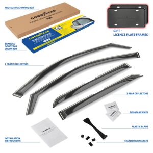 GOODYEAR In-Channel Window Deflectors Shatterproof