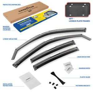 GOODYEAR In-Channel Window Deflectors Shatterproof