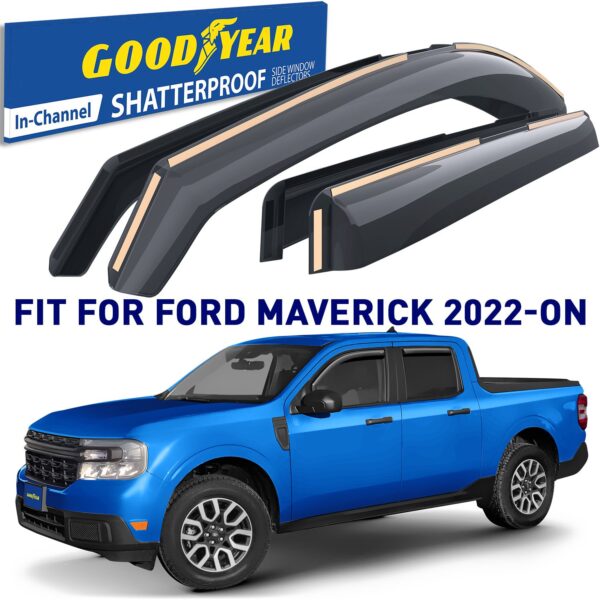 GOODYEAR In-Channel Window Deflectors Shatterproof
