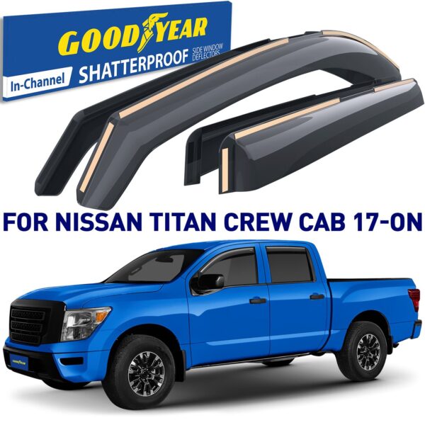 GOODYEAR In-Channel Window Deflectors Shatterproof