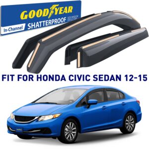 GOODYEAR In-Channel Window Deflectors Shatterproof