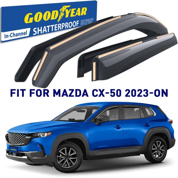 GOODYEAR In-Channel Window Deflectors Shatterproof