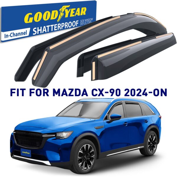 GOODYEAR In-Channel Window Deflectors Shatterproof