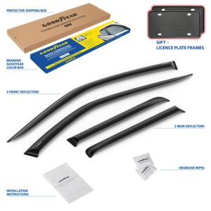 GOODYEAR Tape-On Window Deflectors Shatterproof
