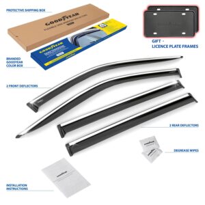 GOODYEAR Tape-On Window Deflectors Shatterproof