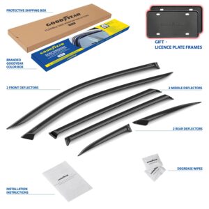 GOODYEAR Tape-On Window Deflectors Shatterproof