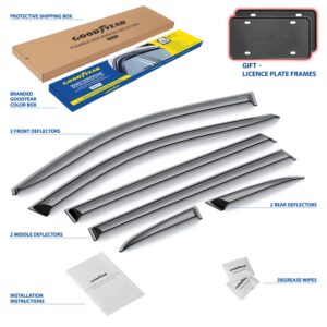 GOODYEAR Tape-On Window Deflectors Shatterproof