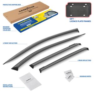 GOODYEAR Tape-On Window Deflectors Shatterproof