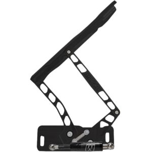 1965-1967 Chevy Biscayne Hood Hinges, Black, Steel Hood