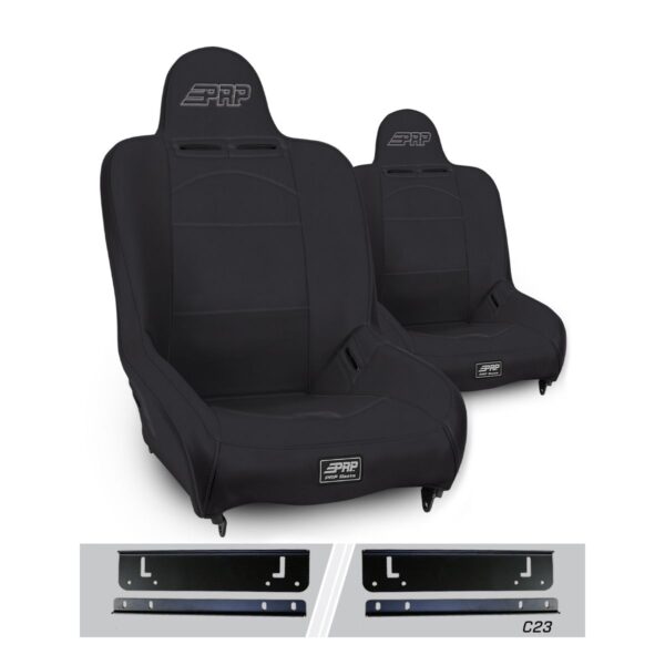 Premier High Back Suspension Seats Kit for 97-02 Jeep Wrangler TJ (Pair)