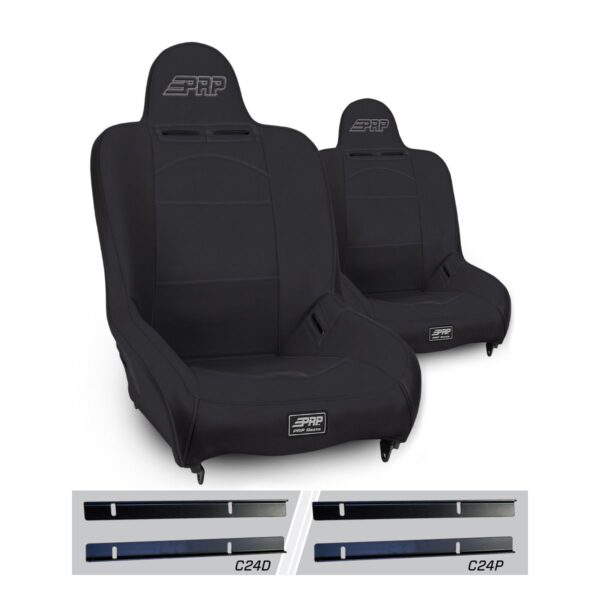 Premier High Back Suspension Seats Kit for 03-06 Jeep Wrangler TJ (Pair)
