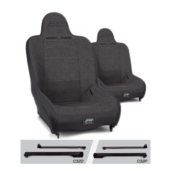 Premier High Back Suspension Seats Kit for Jeep Wrangler CJ7/YJ (Pair)