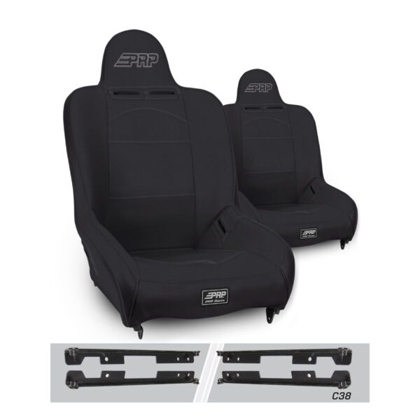 Premier High Back Suspension Seats Kit for Jeep Wrangler JK/JKU (Pair)