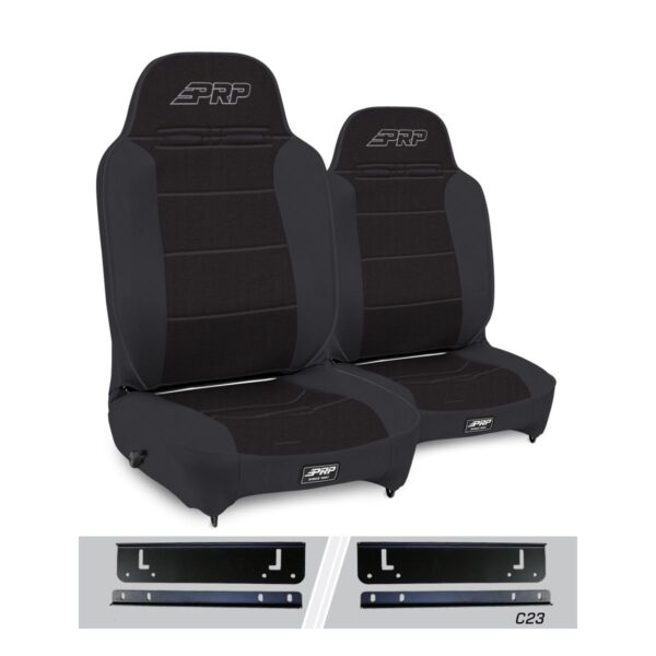 Enduro High Back Reclining Suspension Seats Kit for 97-02 Jeep Wrangler TJ (Pair