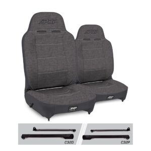 Enduro High Back Reclining Suspension Seats Kit for Jeep Wrangler CJ7/YJ (Pair)