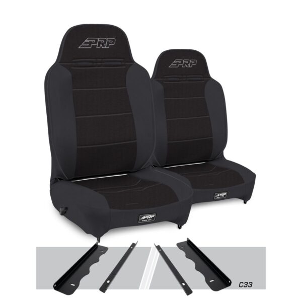 Enduro High Back Reclining Suspension Seats Kit for 95-01 Jeep Cherokee XJ (Pair
