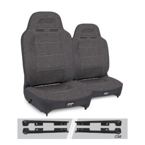 Enduro High Back Reclining Suspension Seats Kit for Jeep Wrangler JK/JKU (Pair)