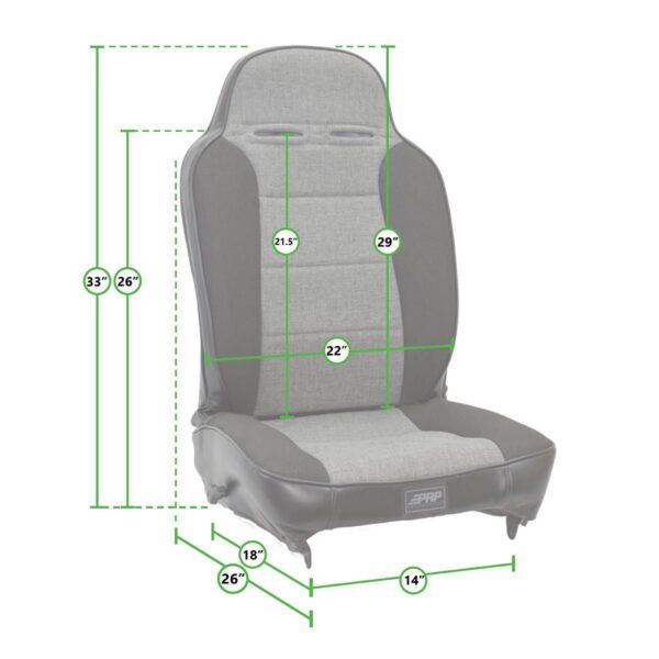 Enduro Low Back Reclining Suspension Seat (Custom)