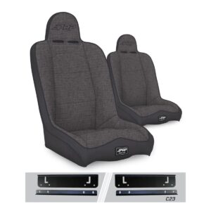 Daily Driver High Back Suspension Seats Kit for 97-02 Jeep Wrangler TJ (Pair)