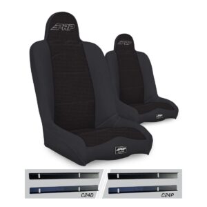 Daily Driver High Back Suspension Seats Kit for 03-06 Jeep Wrangler TJ (Pair)