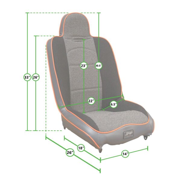 Daily Driver High Back Suspension Seats Kit for 03-06 Jeep Wrangler TJ (Pair)
