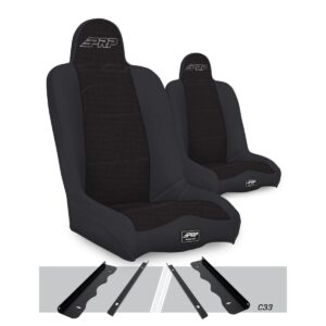 Daily Driver High Back Suspension Seats Kit for 95-01 Jeep Cherokee XJ (Pair)