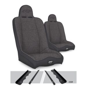Daily Driver High Back Suspension Seats Kit for 95-01 Jeep Cherokee XJ (Pair)