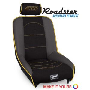 Roadster Low Back Suspension Seat with Adjustable Headrest (Custom)