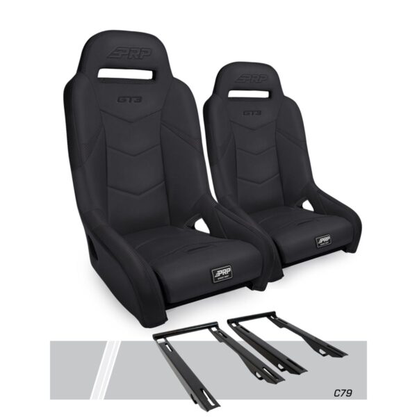 GT3 Suspension Seats Kit for Polaris RZR PRO XP, PRO R, Turbo R, PRO S (Pair)