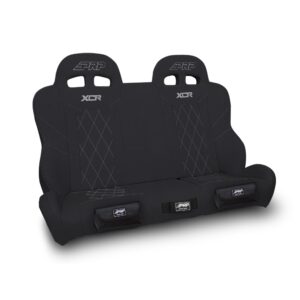 XCR Quick Release Rear Suspension Bench Seat with Diamond Stitch and Front Pocke