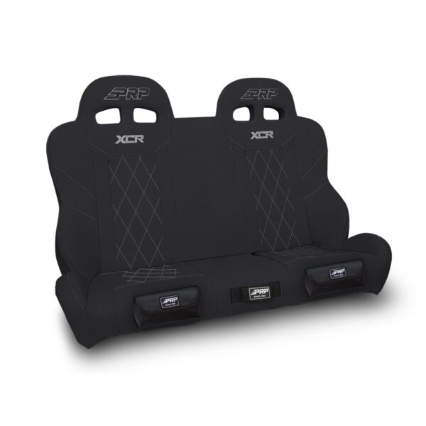 XCR Quick Release Rear Suspension Bench Seat with Diamond Stitch and Front Pocke
