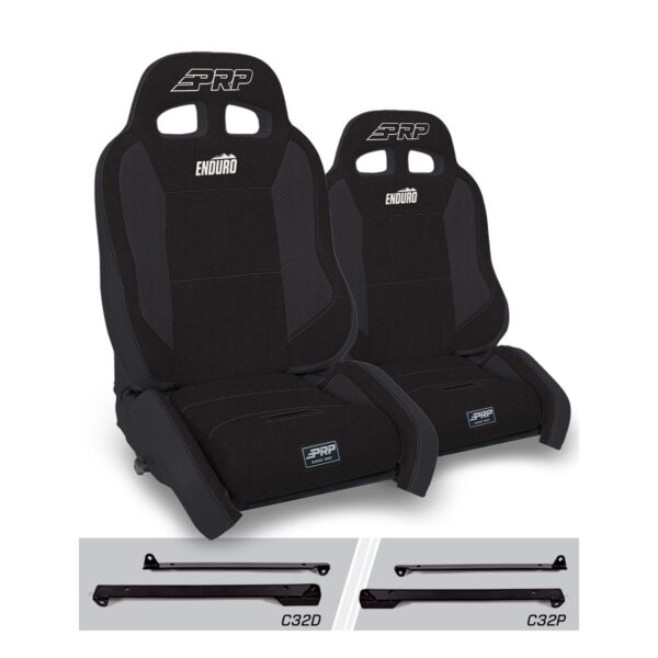 Enduro Elite Suspension Seat - Crawl Edition, Kit for Jeep Wrangler CJ7/YJ (Pair