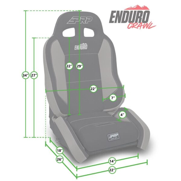EnduroCrawl Reclining Suspension Seat (Custom)