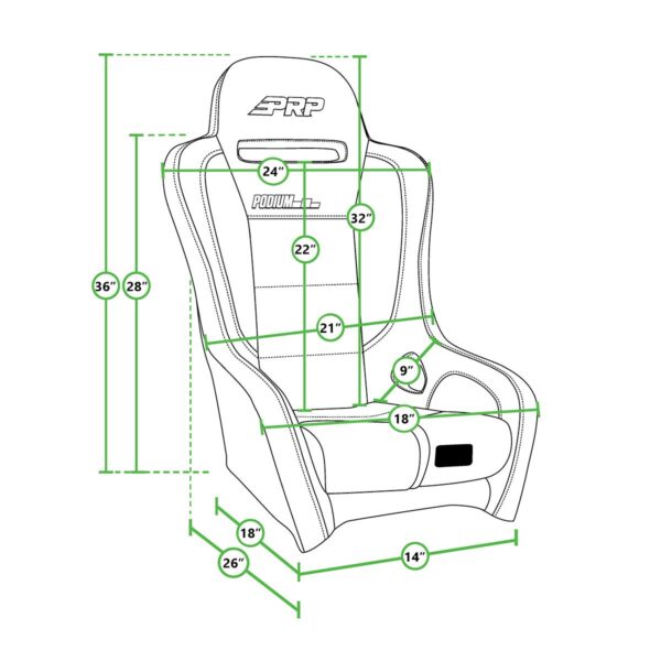 Podium Elite Suspension Race Seat