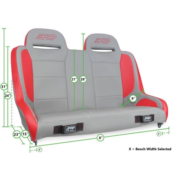 Elite Series Rear Bench for Jeep Wrangler TJ, LJ, JK