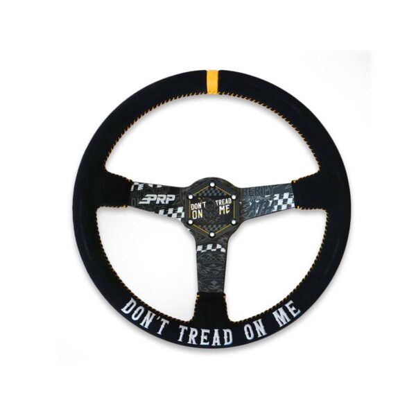 Don’t Tread on Me Deep Dish Suede Steering Wheel