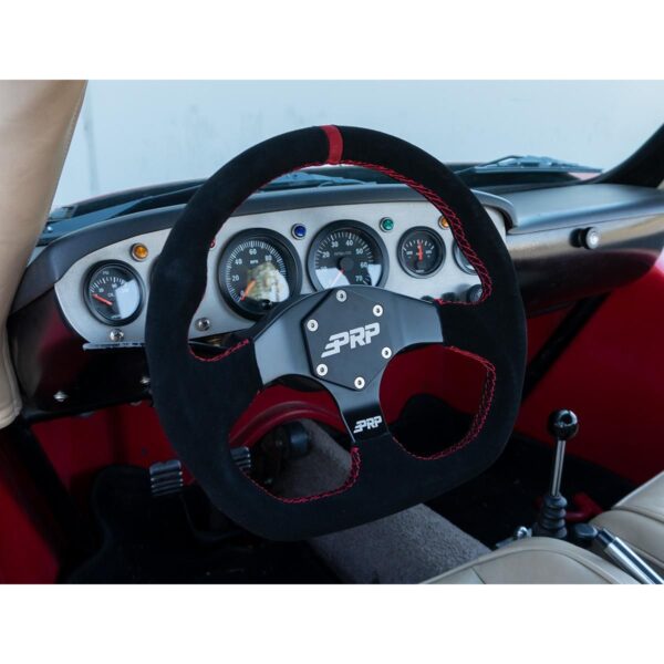 Comp-R Suede Steering Wheel, Red