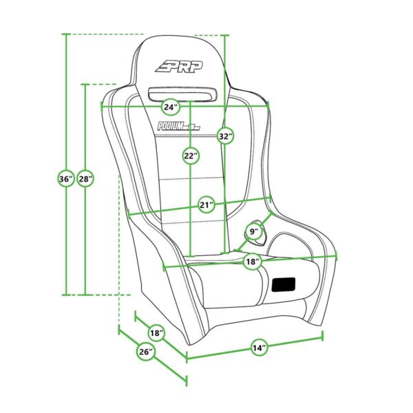 Shreddy Podium Elite Suspension Race Seat (Pair)
