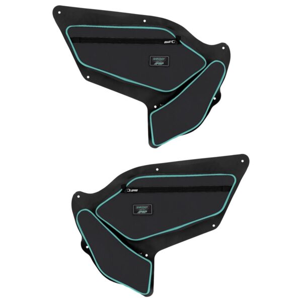 PRP Shreddy Front Door Bags with Knee Pad for Polaris RZR PRO XP, PRO R, Turbo R