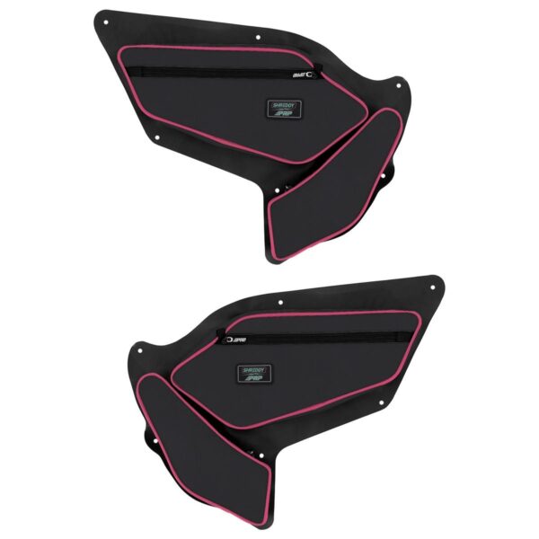 PRP Shreddy Front Door Bags with Knee Pad for Polaris RZR PRO XP, PRO R, Turbo R