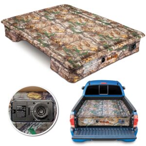 AirBedz CAMO by Pittman Outdoors - PPI 404 Full Size 5.5'-5.8' Short Bed with Built-in Rechargeable Battery Air Pump - The Original Truck Bed Air Mattress INCLUDES TAILGATE EXTENSION AIR MATTRESS