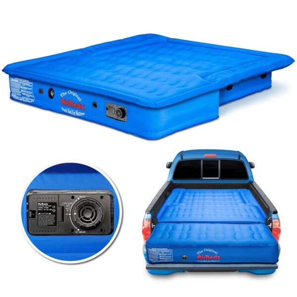 AirBedz by Pittman Outdoors - PPI 105 Mid Size 5'-5.5' Short Bed with Built-in Rechargeable Battery Air Pump - The Original Truck Bed Air Mattress INCLUDES TAILGATE EXTENSION AIR MATTRESS